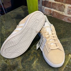 Adidas Grand Court Alpha Cloudfoam Retro Women's Low Top Shoes Sneaker OFF-WHITE